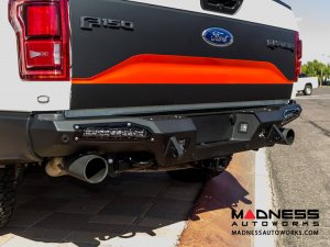Ford Raptor Rear Bumper Honey Badger by Addictive Desert Designs - 2017 - With Side Light Mounts 10" 